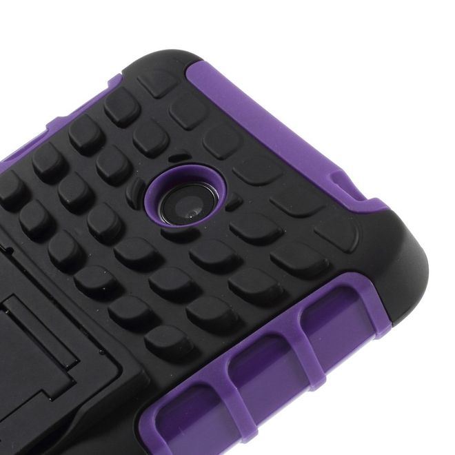 Nokia Lumia 630/635 Hülle - Case aus Hart- und TPU Plastik - mit Kickstand - purpur