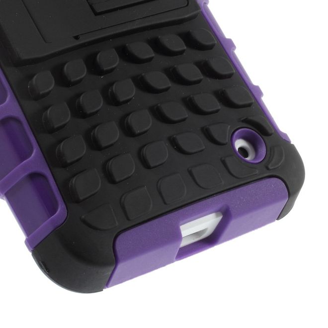 Nokia Lumia 630/635 Hülle - Case aus Hart- und TPU Plastik - mit Kickstand - purpur
