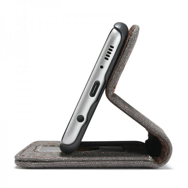 Caseme - Stylische Leder Hülle für Samsung Galaxy S8 Plus - schwarz
