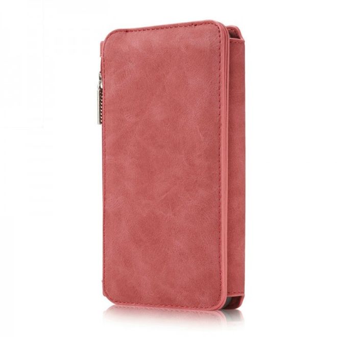 Caseme - Leder Etui mit abnehmbarer Plastik Hülle für Samsung Galaxy S8 Plus - rot