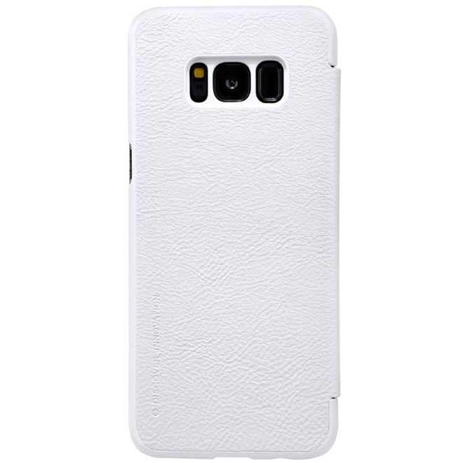 Nillkin - Samsung Galaxy S8 Plus Hülle - Leder Case - Qin Series - weiss
