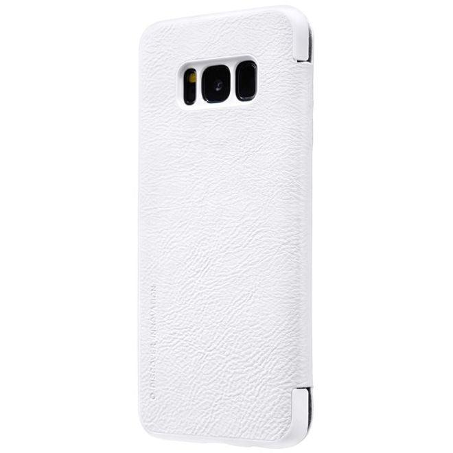 Nillkin - Samsung Galaxy S8 Plus Hülle - Leder Case - Qin Series - weiss