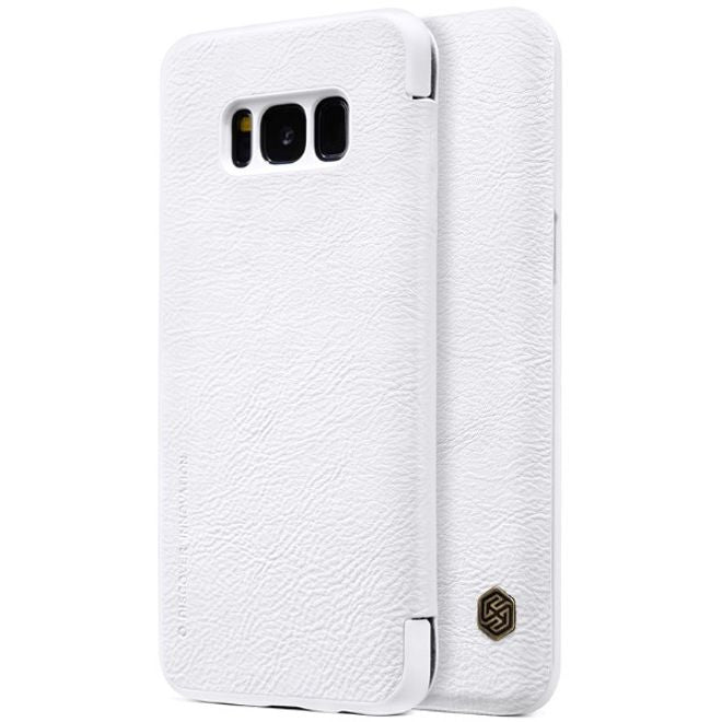 Nillkin - Samsung Galaxy S8 Plus Hülle - Leder Case - Qin Series - weiss