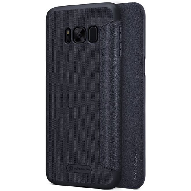Nillkin - Samsung Galaxy S8 Plus Case - Leder Hülle - Sparkle Series - schwarz