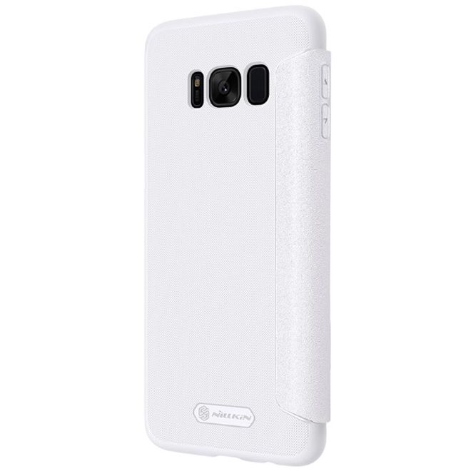 Nillkin - Samsung Galaxy S8 Plus Case - Leder Hülle - Sparkle Series - weiss