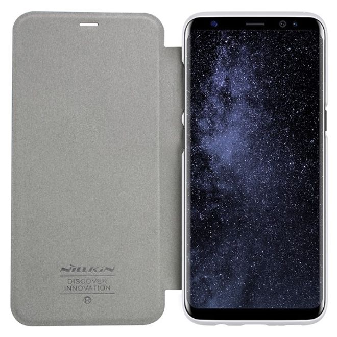Nillkin - Samsung Galaxy S8 Plus Case - Leder Hülle - Sparkle Series - weiss