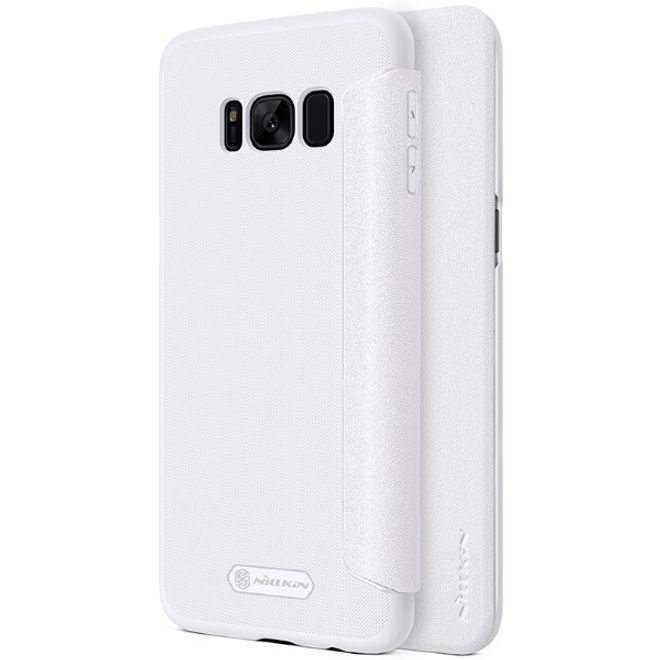 Nillkin - Samsung Galaxy S8 Plus Case - Leder Hülle - Sparkle Series - weiss
