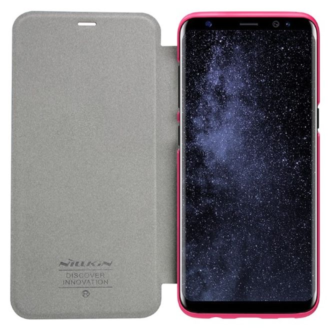 Nillkin - Samsung Galaxy S8 Plus Case - Leder Hülle - Sparkle Series - rosa