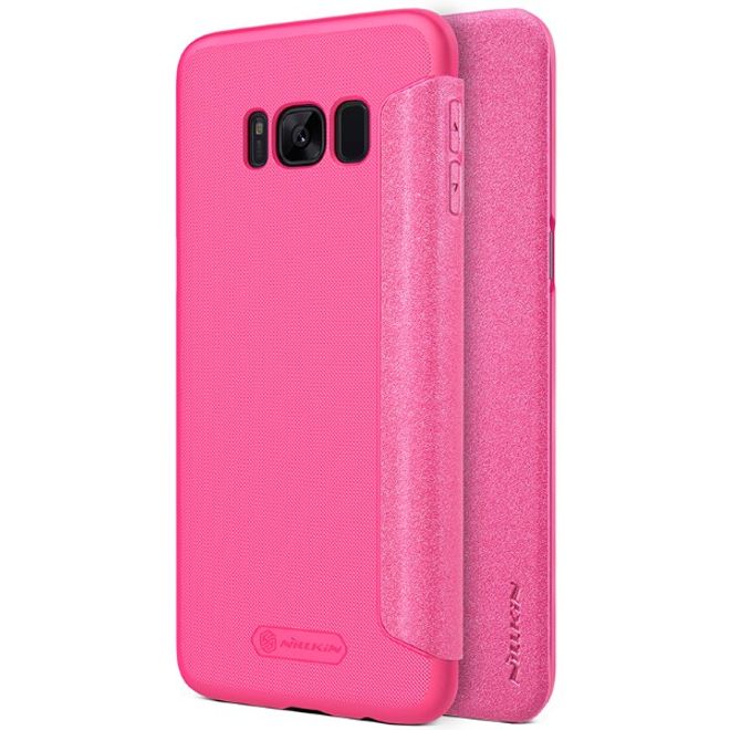 Nillkin - Samsung Galaxy S8 Plus Case - Leder Hülle - Sparkle Series - rosa