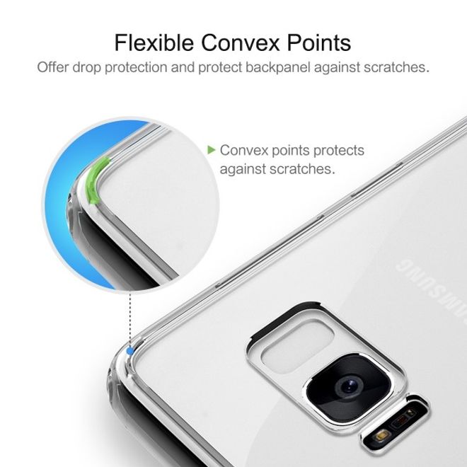 Rock - Samsung Galaxy S8 Plus Handyhülle - TPU Softcase - Pure Series - transparent/schwarz