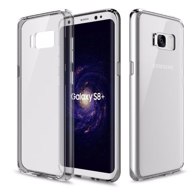 Rock - Samsung Galaxy S8 Plus Handyhülle - TPU Softcase - Pure Series - transparent/schwarz