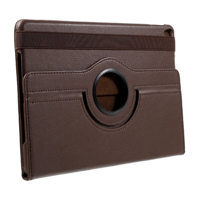 Étui pour tablette iPad Air (2019) / iPad Pro 10,5 pouces (2017) - Étui en cuir - Rotatif avec fonction support - Marron