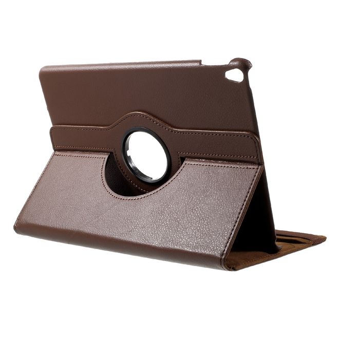 Étui pour tablette iPad Air (2019) / iPad Pro 10,5 pouces (2017) - Étui en cuir - Rotatif avec fonction support - Marron