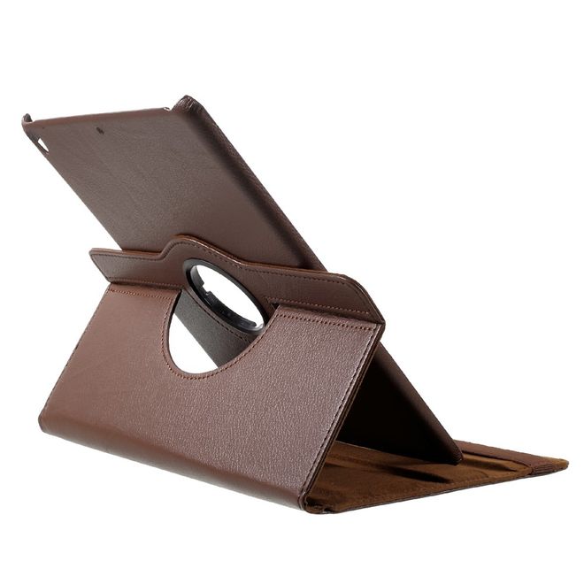 Étui pour tablette iPad Air (2019) / iPad Pro 10,5 pouces (2017) - Étui en cuir - Rotatif avec fonction support - Marron