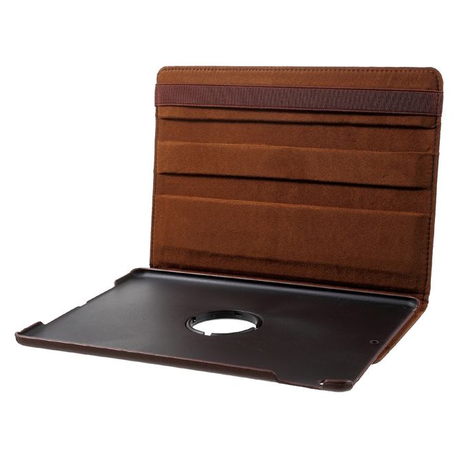 Étui pour tablette iPad Air (2019) / iPad Pro 10,5 pouces (2017) - Étui en cuir - Rotatif avec fonction support - Marron