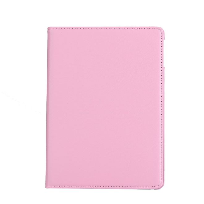 iPad 9.7 (2017 & 2018) Hülle - Tablet Case aus Leder - 360° rotierbar und mit Litchitextur - dunkelpink