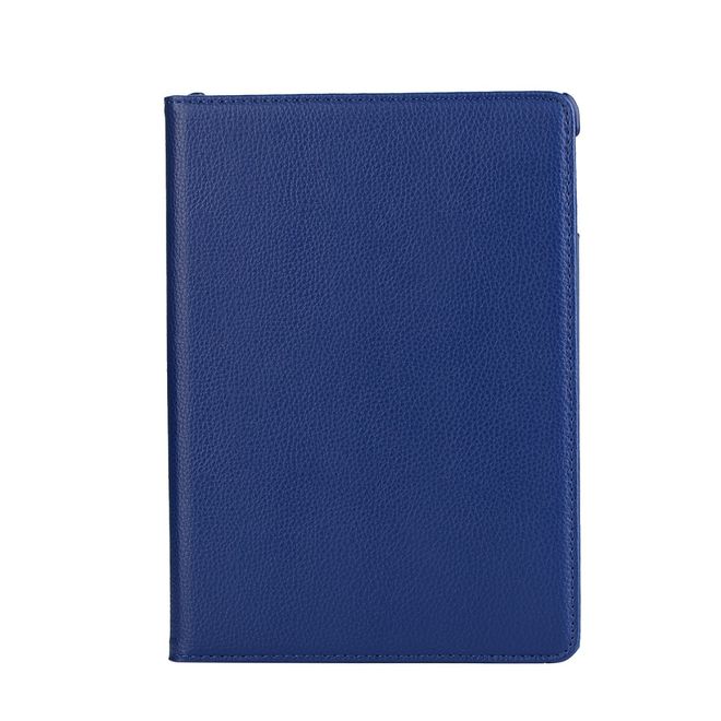 iPad 9.7 (2017 & 2018) Hülle - Tablet Case aus Leder - 360° rotierbar und mit Litchitextur - dunkelblau