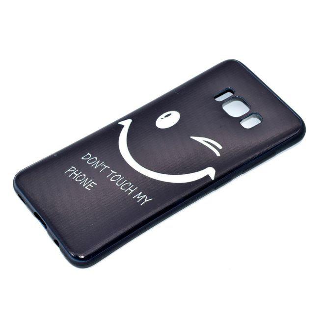 Samsung Galaxy S8 Handyhülle - Cover aus sanftem TPU Plastik - Zwinkerndes Smiley und Spruch