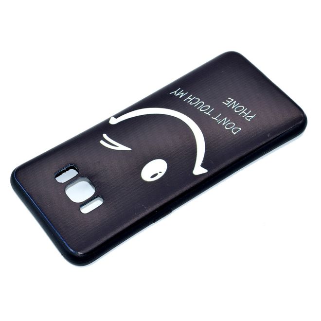 Samsung Galaxy S8 Handyhülle - Cover aus sanftem TPU Plastik - Zwinkerndes Smiley und Spruch