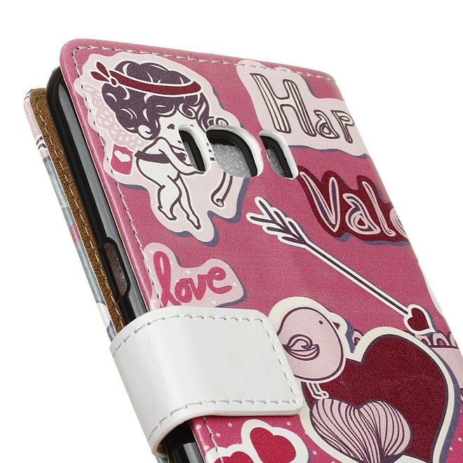 Handy Hülle für Samsung Galaxy S8 Plus - Case aus Leder - Liebeselemente