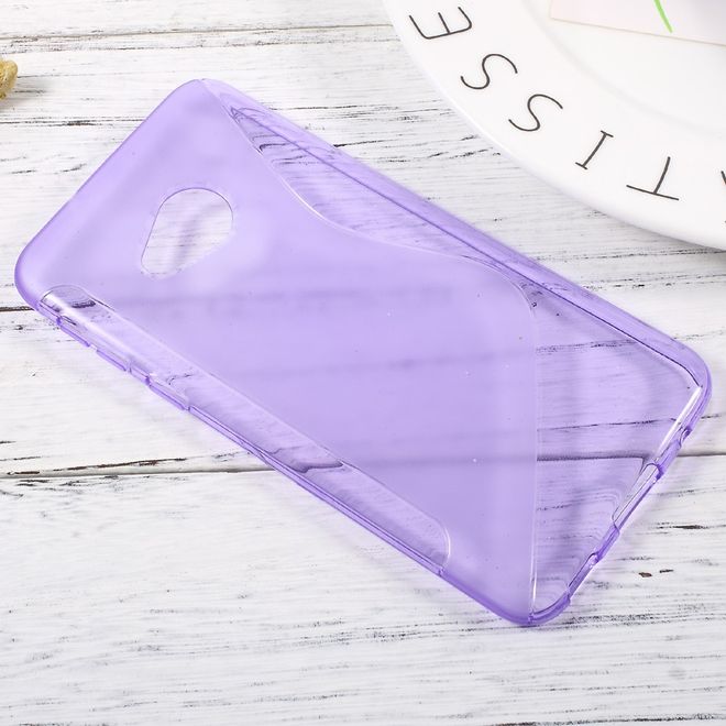 HTC U Play Handycase - Hülle aus elastischem TPU Plastik - S-Line - purpur