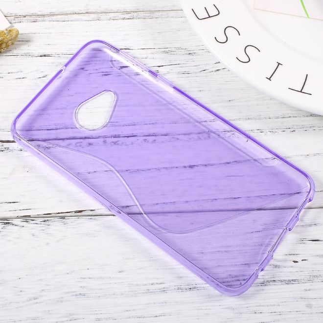 HTC U Play Handycase - Hülle aus elastischem TPU Plastik - S-Line - purpur