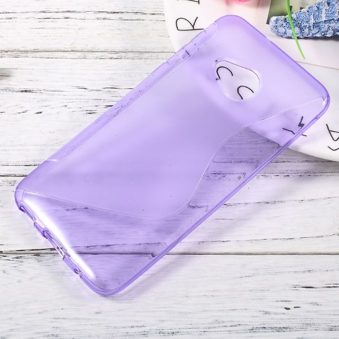 HTC U Play Handycase - Hülle aus elastischem TPU Plastik - S-Line - purpur