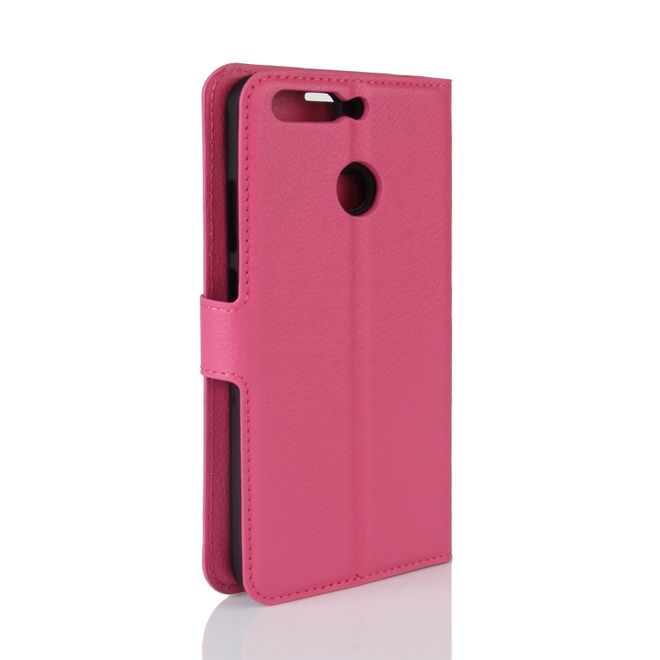 Huawei Honor 8 Pro Handyhülle - Case aus Leder - mit Litchitextur - rosa