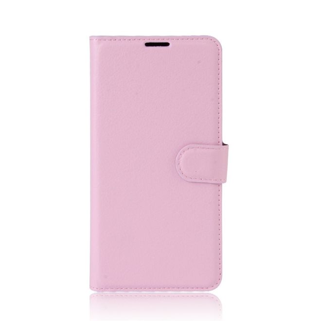 Huawei Honor 8 Pro Handyhülle - Case aus Leder - mit Litchitextur - pink