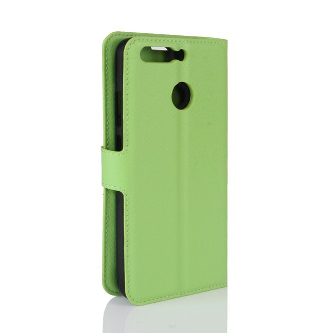 Huawei Honor 8 Pro Handyhülle - Case aus Leder - mit Litchitextur - grün