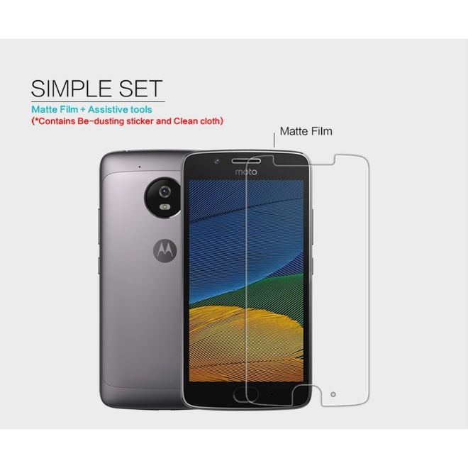 Nillkin - Motorola Moto G5 Schutzfolie - Matte Series - mit kratzfester Beschichtung