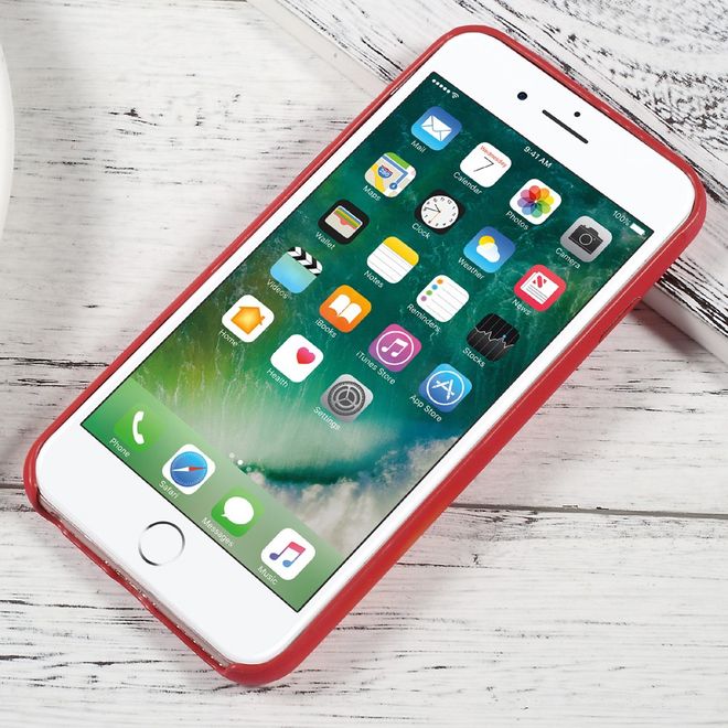 iPhone 6/6S Handyhülle - TPU Soft Case - Temperaturabhängiger Farbwechsel - rot/schwarz