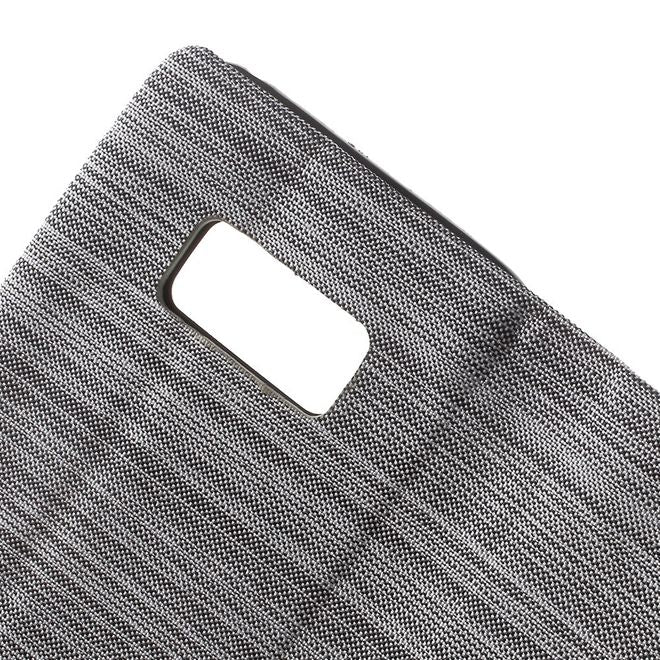 Samsung Galaxy S8 Handycase - Bookcover - zweifarbig - hellgrau