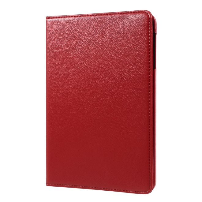 Samsung Galaxy Tab S3 9.7 Hülle - Cover aus Leder - rotierbar und mit Litchitextur - rot