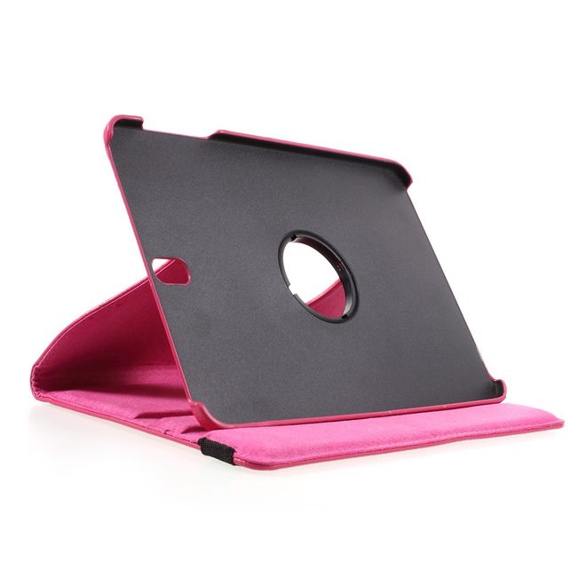 Samsung Galaxy Tab S3 9.7 Hülle - Cover aus Leder - rotierbar und mit Litchitextur - rosa