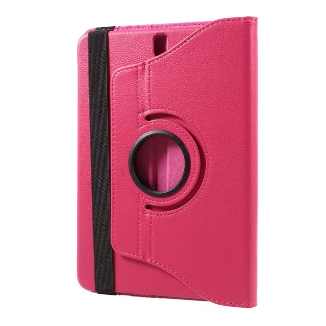 Samsung Galaxy Tab S3 9.7 Hülle - Cover aus Leder - rotierbar und mit Litchitextur - rosa