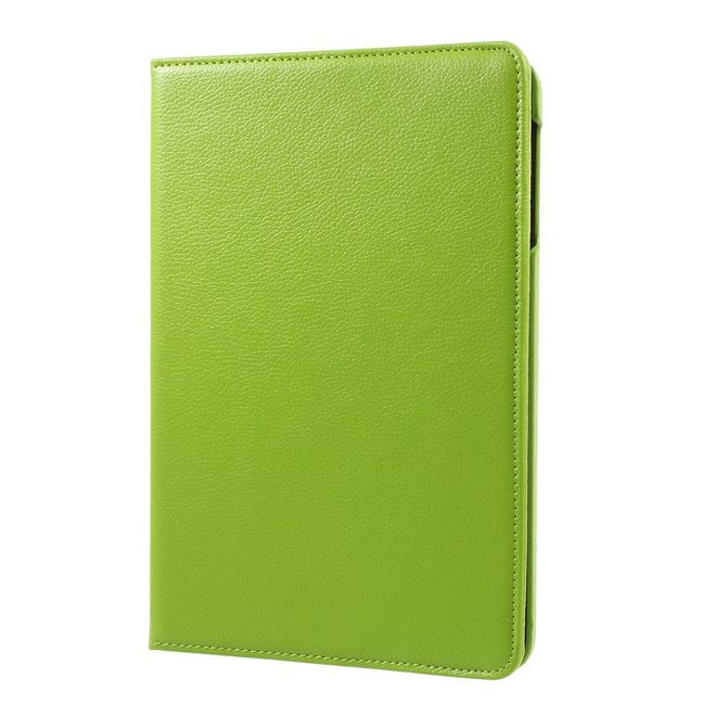 Samsung Galaxy Tab S3 9.7 Hülle - Cover aus Leder - rotierbar und mit Litchitextur - grün
