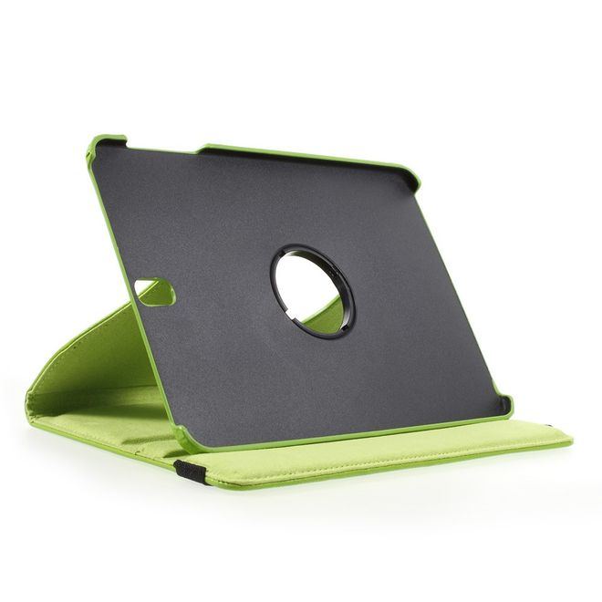 Samsung Galaxy Tab S3 9.7 Hülle - Cover aus Leder - rotierbar und mit Litchitextur - grün