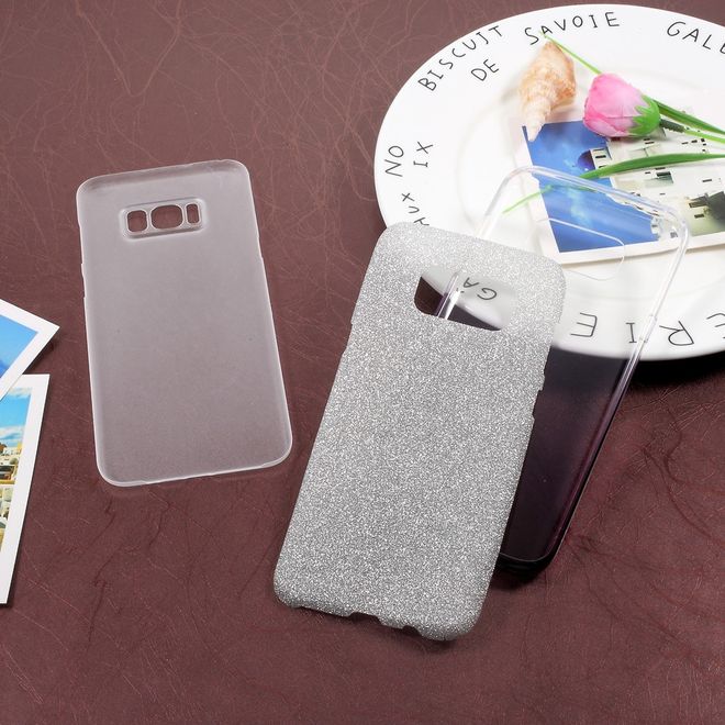 Samsung Galaxy S8 Plus Handy Hülle - TPU Softcase - mit Farbverlauf - grau