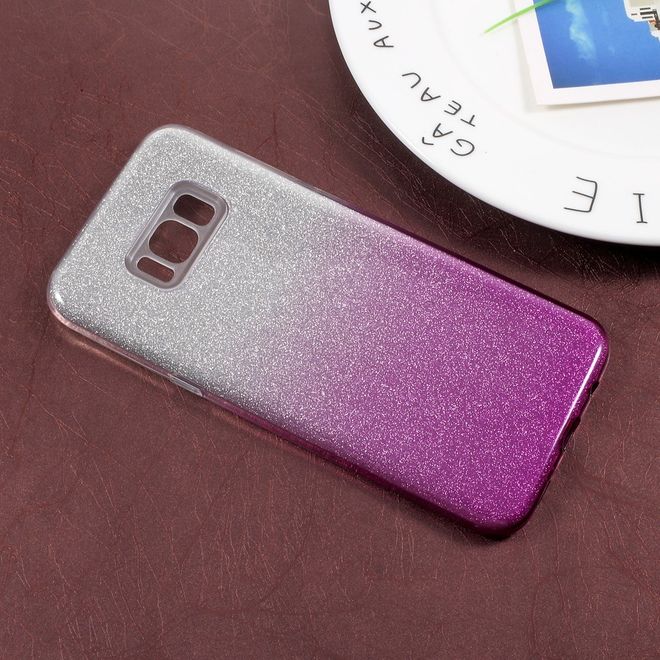 Samsung Galaxy S8 Plus Handy Hülle - TPU Softcase - mit Farbverlauf - purpur