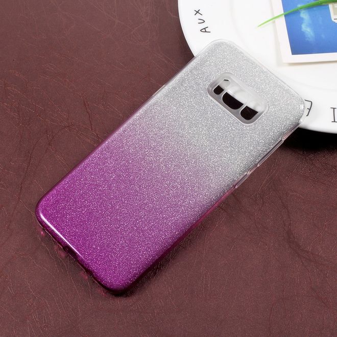 Samsung Galaxy S8 Plus Handy Hülle - TPU Softcase - mit Farbverlauf - purpur