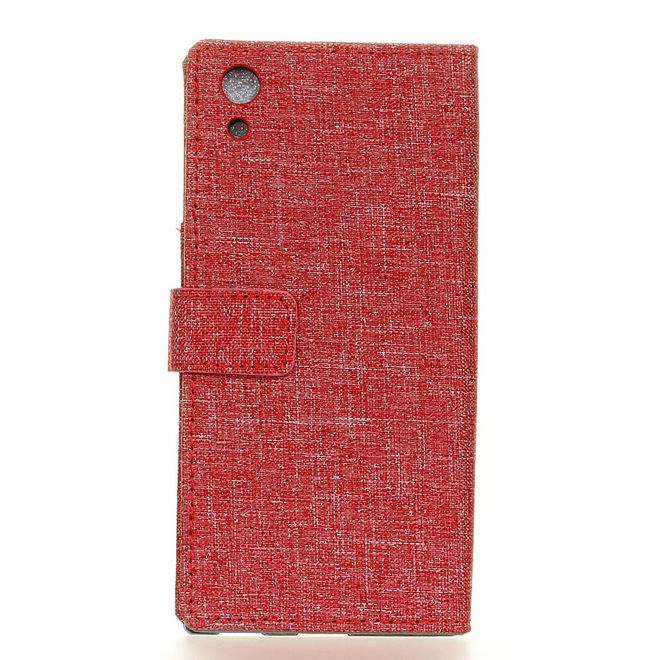 Sony Xperia XA1 Ultra Cover - HandyBookcover - mit Standfunktion - rot