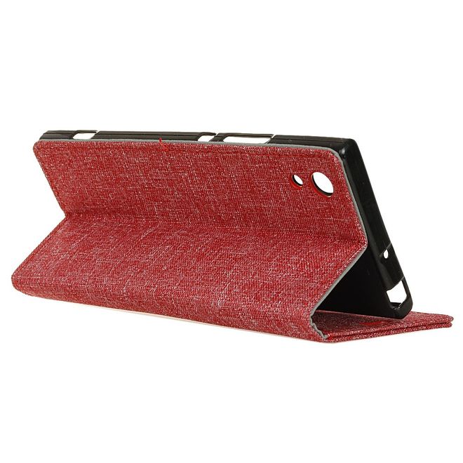 Sony Xperia XA1 Ultra Cover - HandyBookcover - mit Standfunktion - rot