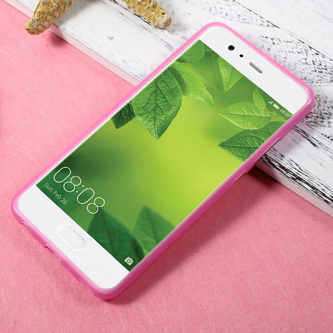 Huawei P10 Plus Handy Hülle - TPU Soft Case - matt - rosa