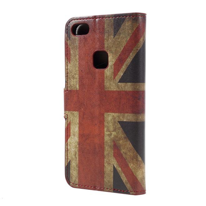 Huawei P10 Lite Handy Cover - Hülle aus Leder - UK Flagge im Retrolook