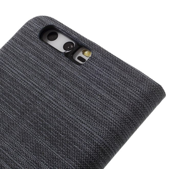 Handyhülle für Huawei P10 - Bookcover - zweifarbig - dunkelgrau