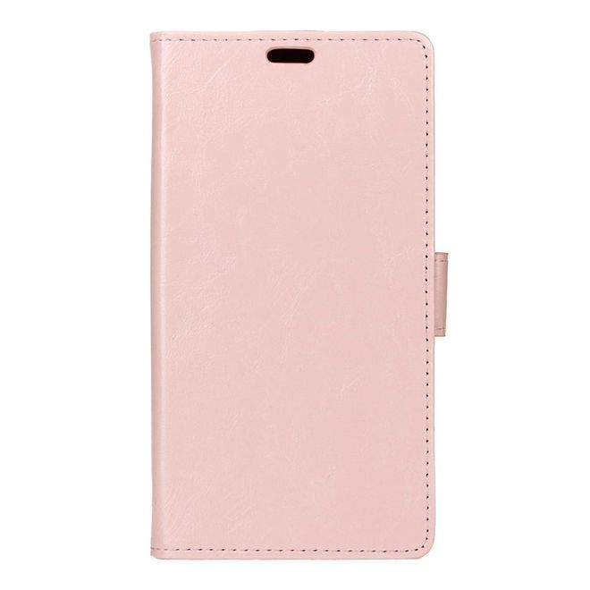 Handyhülle für Motorola Moto Z Play - Crazy Horse Leder Case - mit Magnetverschluss - pink