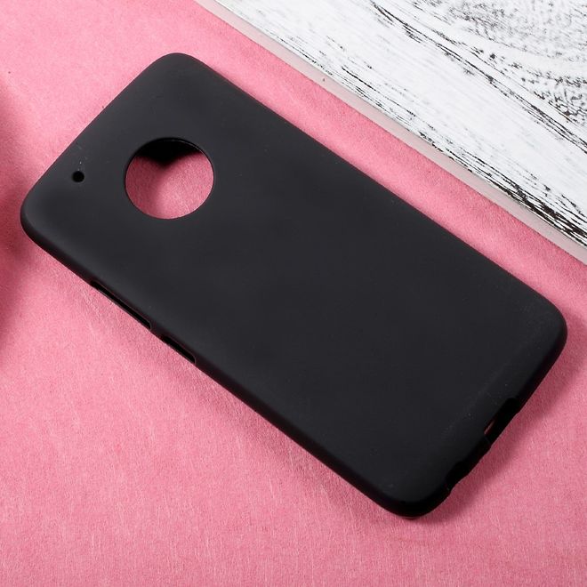 Étui pour Lenovo Moto G5 Plus - Coque souple en TPU - Noir mat