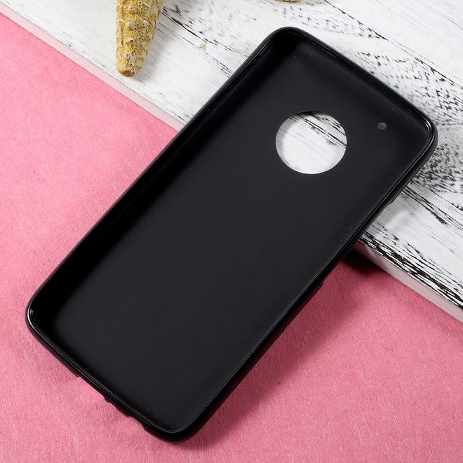 Étui pour Lenovo Moto G5 Plus - Coque souple en TPU - Noir mat