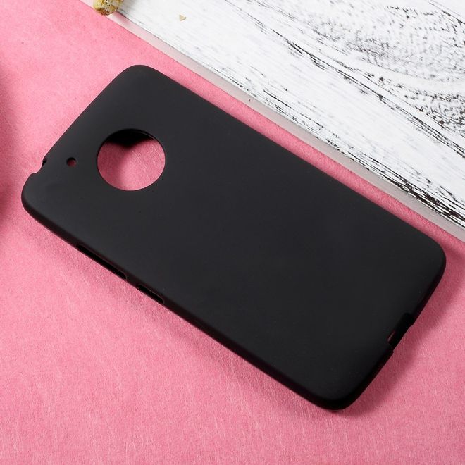 Étui pour Lenovo Moto G5 - Coque souple en TPU - Noir mat